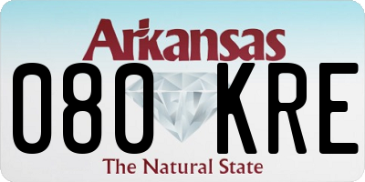 AR license plate 080KRE