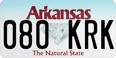 AR license plate 080KRK