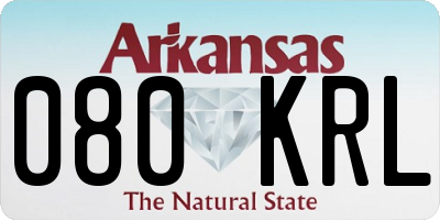 AR license plate 080KRL