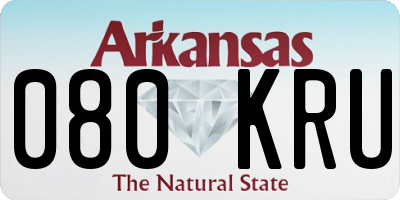 AR license plate 080KRU