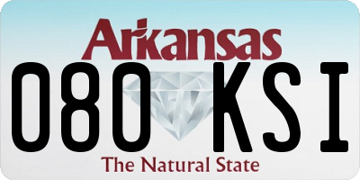 AR license plate 080KSI