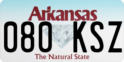 AR license plate 080KSZ