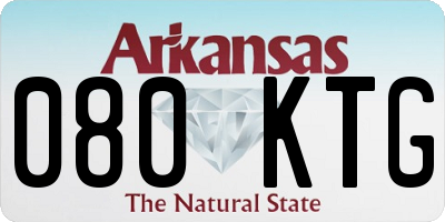 AR license plate 080KTG