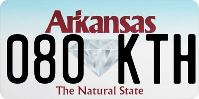 AR license plate 080KTH