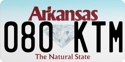 AR license plate 080KTM