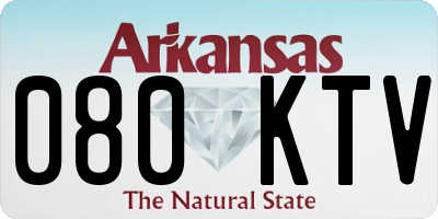 AR license plate 080KTV