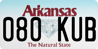 AR license plate 080KUB