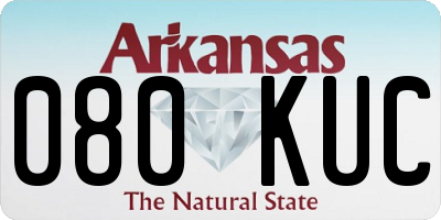 AR license plate 080KUC