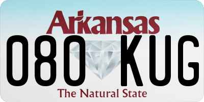 AR license plate 080KUG