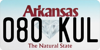 AR license plate 080KUL