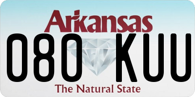 AR license plate 080KUU