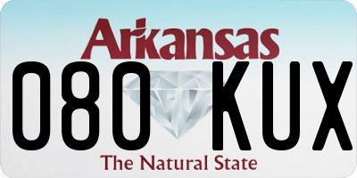 AR license plate 080KUX