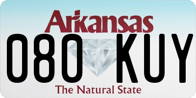 AR license plate 080KUY
