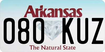 AR license plate 080KUZ