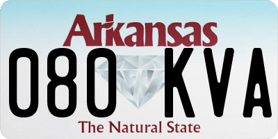AR license plate 080KVA
