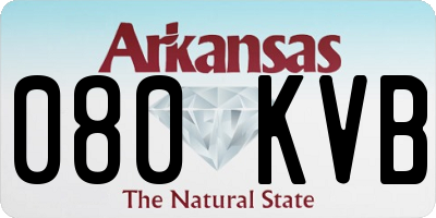 AR license plate 080KVB