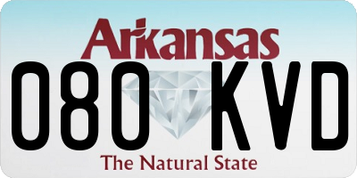 AR license plate 080KVD