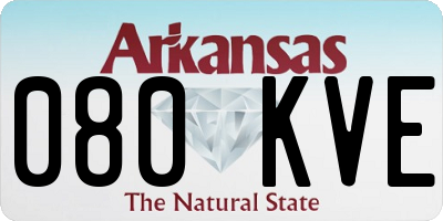 AR license plate 080KVE
