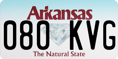 AR license plate 080KVG