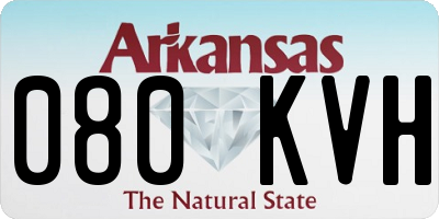 AR license plate 080KVH