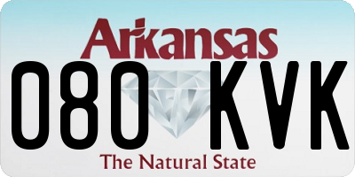 AR license plate 080KVK