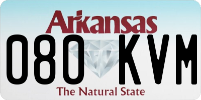 AR license plate 080KVM