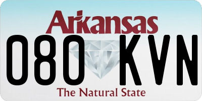 AR license plate 080KVN