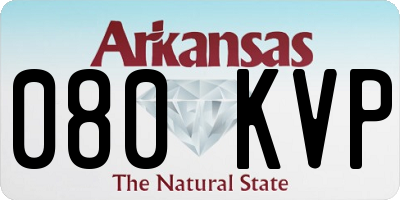 AR license plate 080KVP