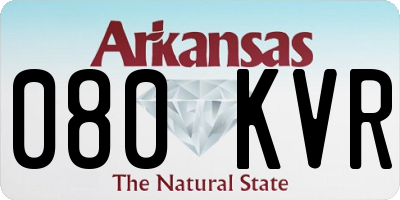 AR license plate 080KVR