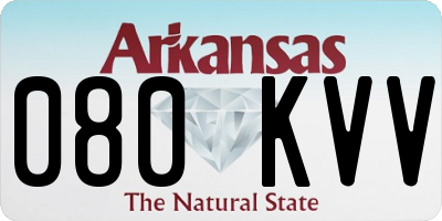 AR license plate 080KVV