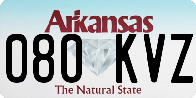 AR license plate 080KVZ