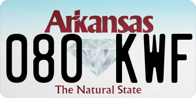 AR license plate 080KWF