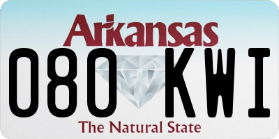 AR license plate 080KWI