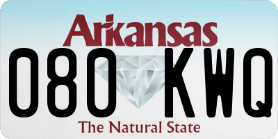 AR license plate 080KWQ