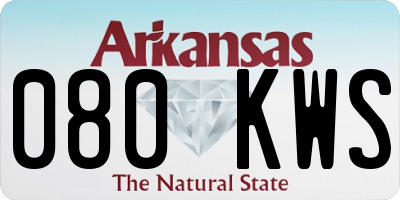 AR license plate 080KWS