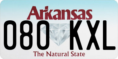 AR license plate 080KXL