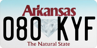 AR license plate 080KYF