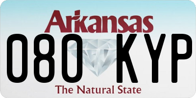 AR license plate 080KYP