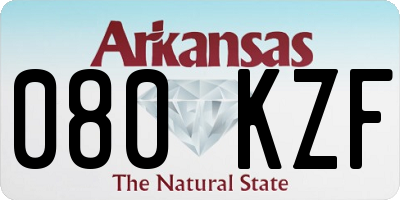 AR license plate 080KZF