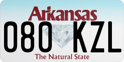 AR license plate 080KZL