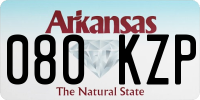 AR license plate 080KZP