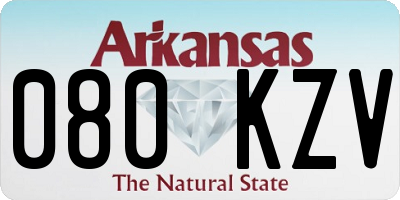 AR license plate 080KZV