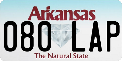 AR license plate 080LAP