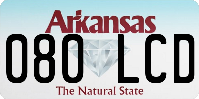 AR license plate 080LCD