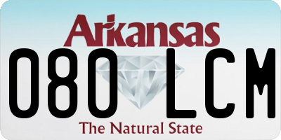 AR license plate 080LCM