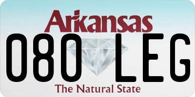 AR license plate 080LEG