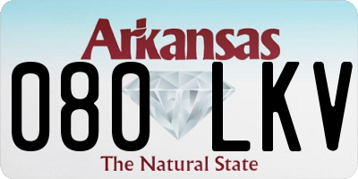 AR license plate 080LKV