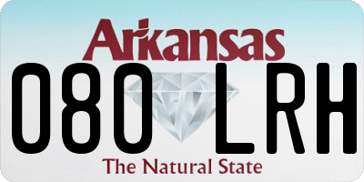 AR license plate 080LRH