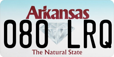 AR license plate 080LRQ