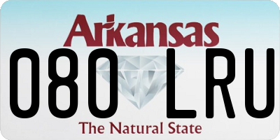 AR license plate 080LRU